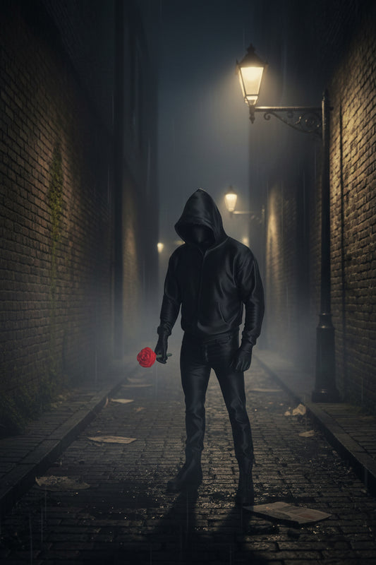 Man with rose